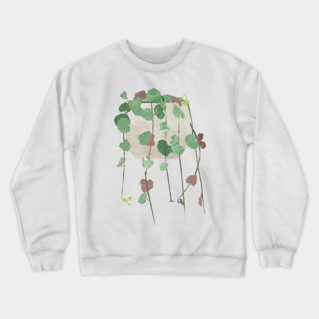 String of hearts (Strawberry geranium) Crewneck Sweatshirt by Babban Gaelg